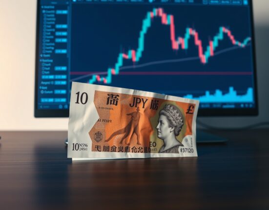 GBP/JPY slides on trading chart after BoJ's hawkish pause, highlighting yen rally and limited downside risk.