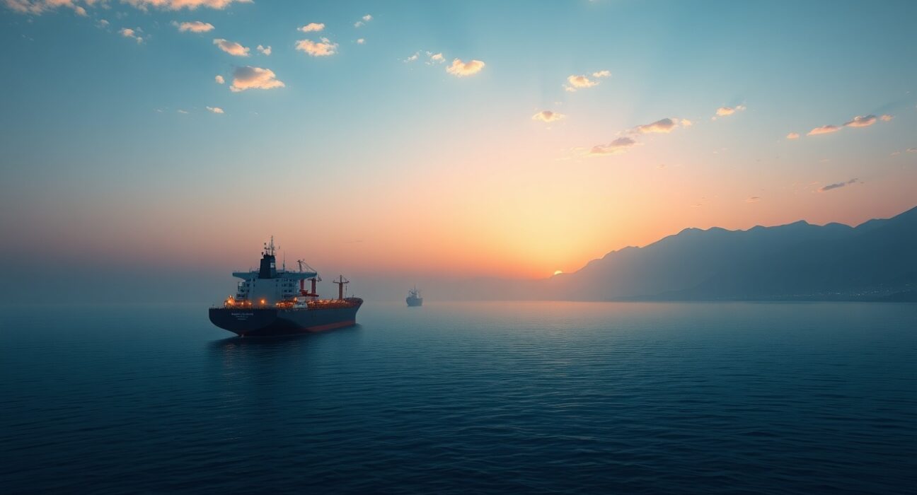 Oil tankers navigating the Strait of Hormuz after Iran's reopening announcement impacts GBP/JPY.