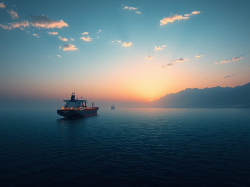 Oil tankers navigating the Strait of Hormuz after Iran's reopening announcement impacts GBP/JPY.