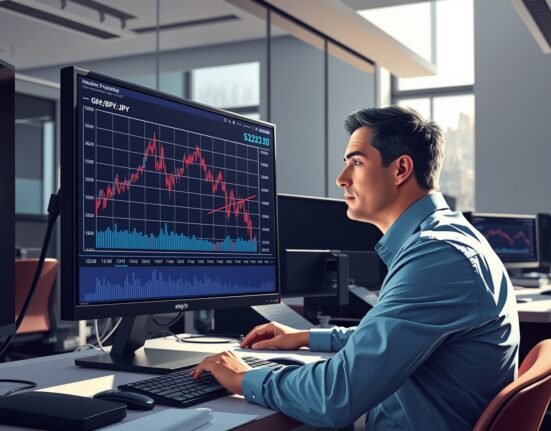 Trader analyzes GBP/JPY decline following weak UK PMI data impacting Sterling.