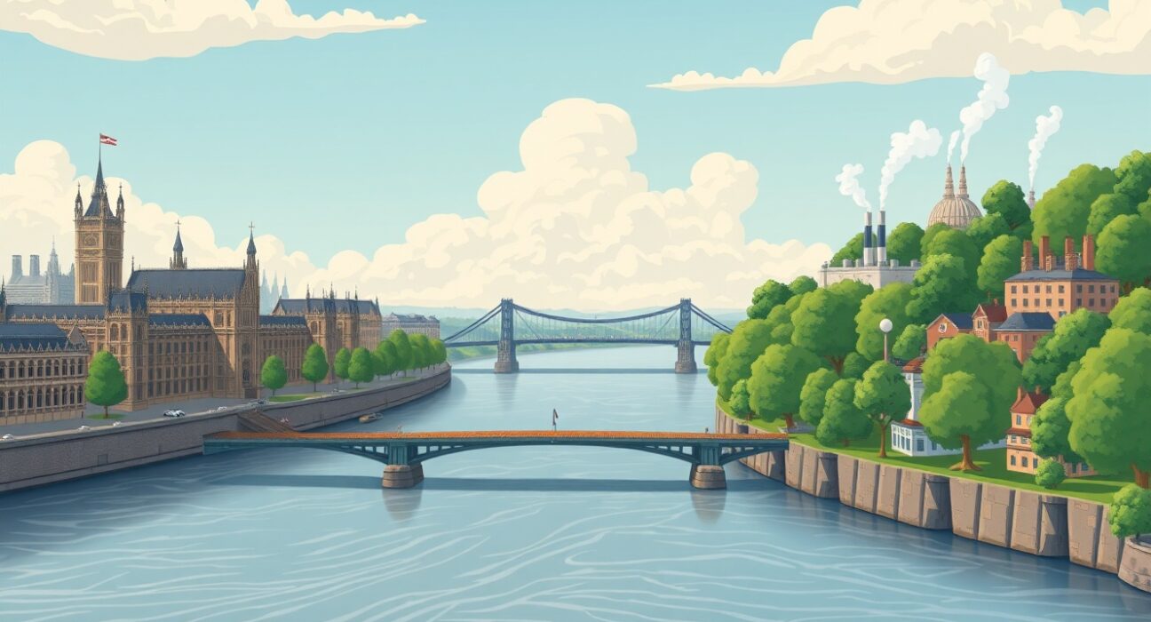 GBP outlook 2025 analysis showing political uncertainty versus strong UK macroeconomic fundamentals in an illustrative scene.