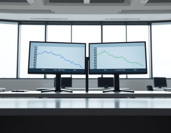 Comparative analysis of GBP and eurozone interest rate forecasts showing divergent paths.