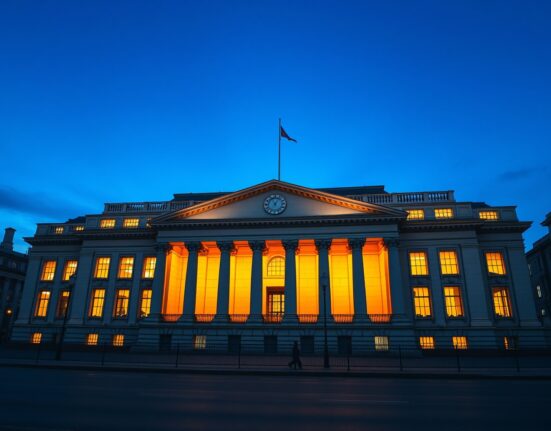 Bank of England building representing monetary policy focus amid GBP stabilization