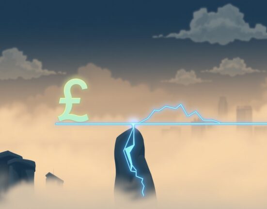 GBP/USD technical analysis showing the British Pound's vulnerability after breaking the 50-day moving average support level.