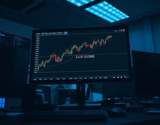 GBP/USD price forecast chart showing nine-day EMA support near 1.3500 level