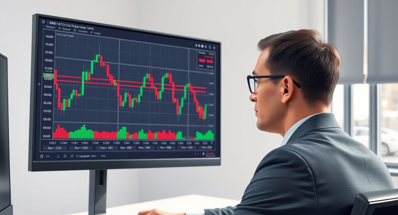 Analyst reviews GBP/USD technical chart showing key forex market levels.