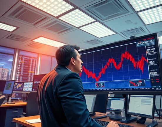 GBP/USD price analysis showing pound decline amid Middle East conflict escalation on trading desk monitors