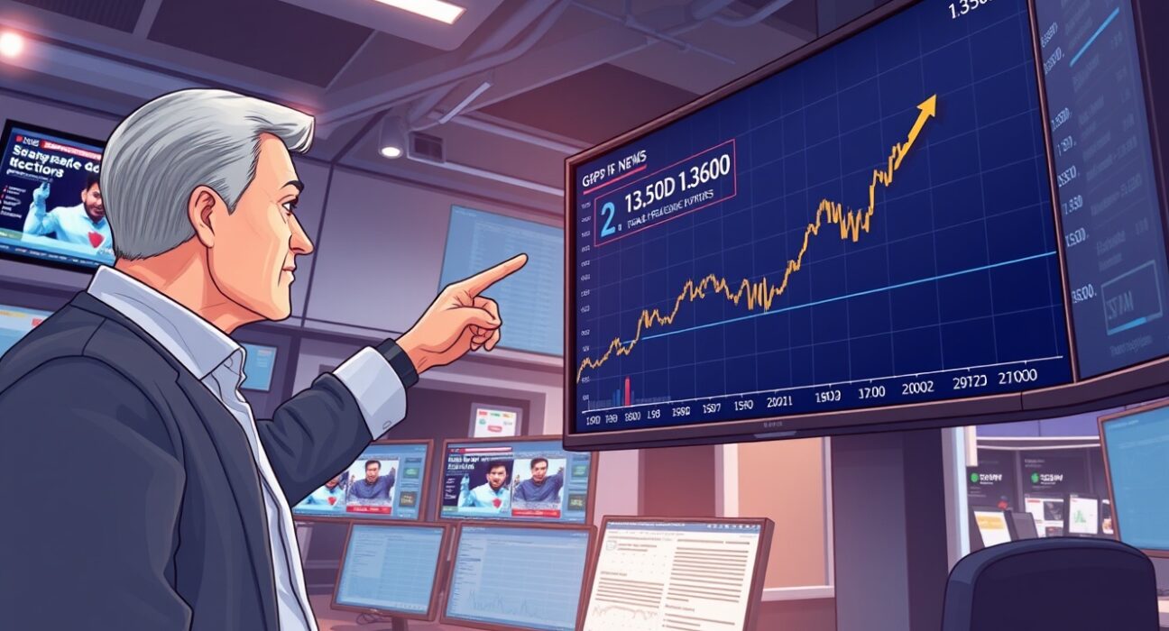 GBP/USD price forecast chart showing bullish trend toward 1.3600 as USD weakens on US-Iran peace hopes