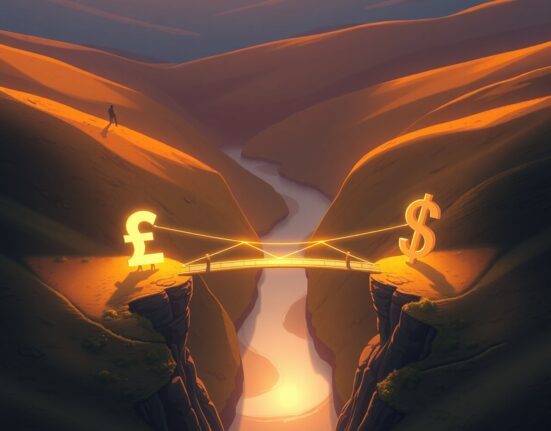 GBP/USD currency pair analysis showing technical stalemate and range-bound price action on forex charts