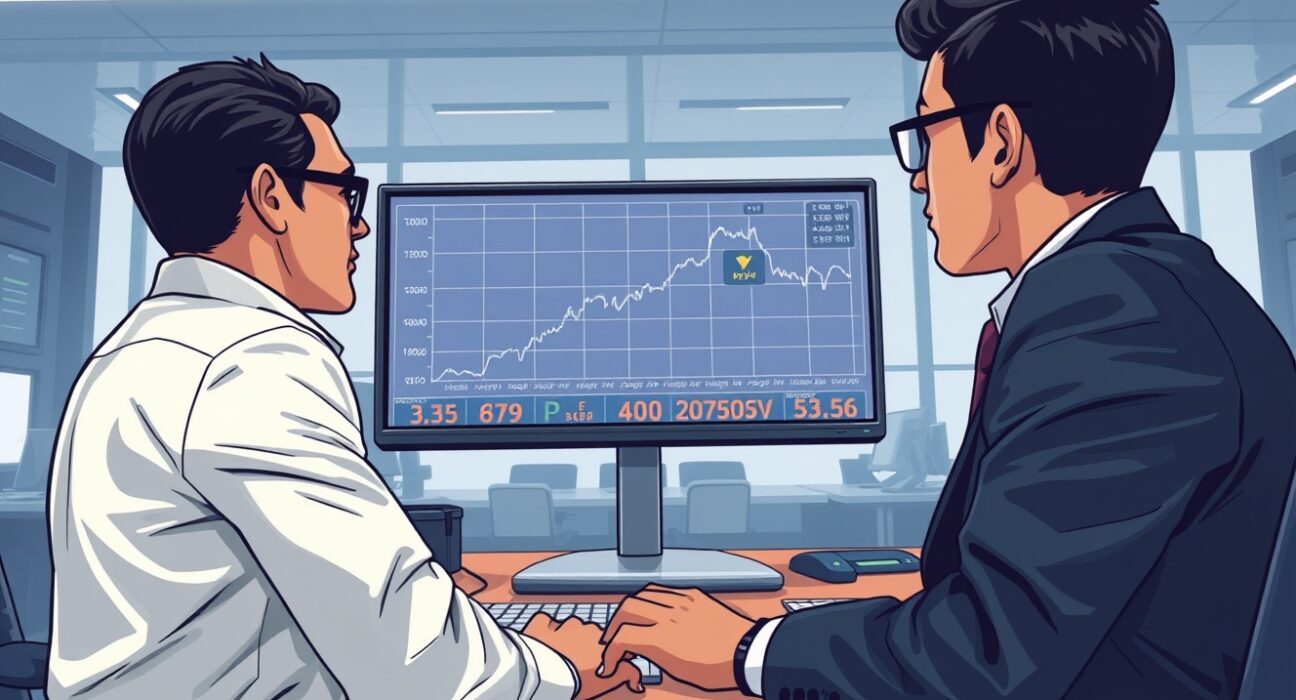 Forex traders analyzing a GBP/USD chart showing a rebound as the US Dollar weakens.