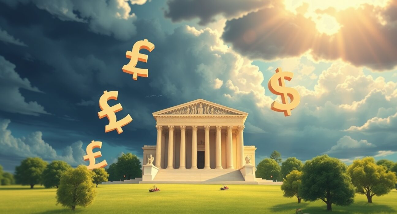 Supreme Court decision blocking Trump tariffs impacts GBP/USD currency pair and global trade uncertainty.