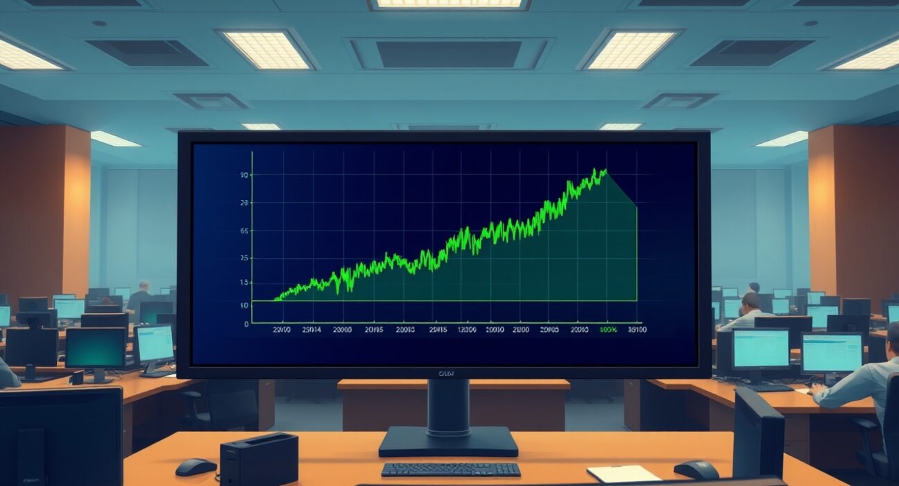 GBP/USD forex chart rising sharply on trading desk screens after Trump's Iran statement.