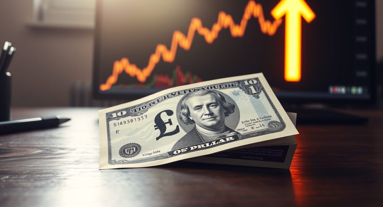 GBP/USD currency pair with chart indicating risk of testing 1.3400 level as analyzed by UOB