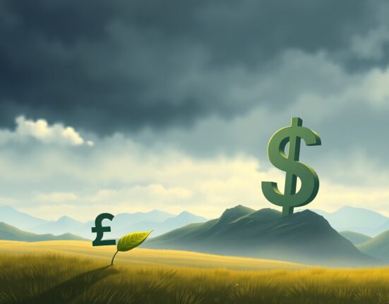 GBP/USD exchange rate falling as Middle East conflict strengthens the US Dollar as a safe haven.