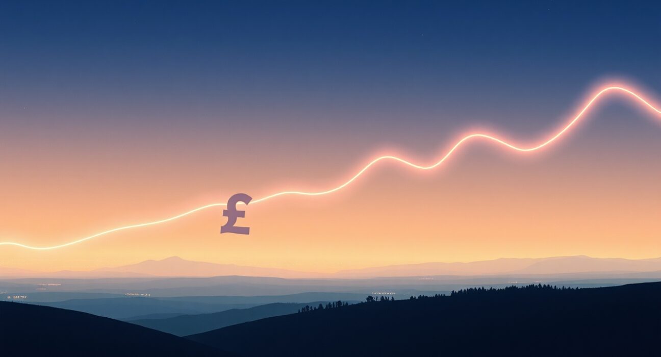 GBP/USD currency pair falling below critical technical support levels during market uncertainty.