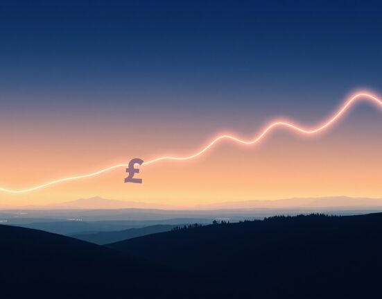 GBP/USD currency pair falling below critical technical support levels during market uncertainty.