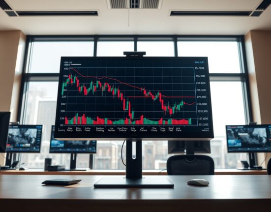 GBP/USD forex trading chart showing decline amid US data and Iran ceasefire news