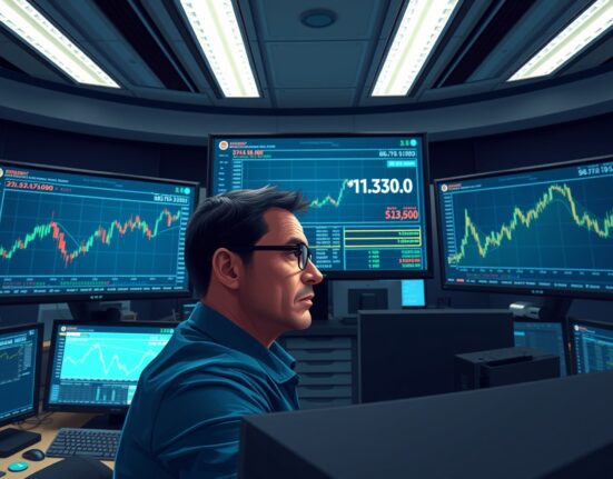 Trader analyzing GBP/USD forex charts and oil price data during market volatility