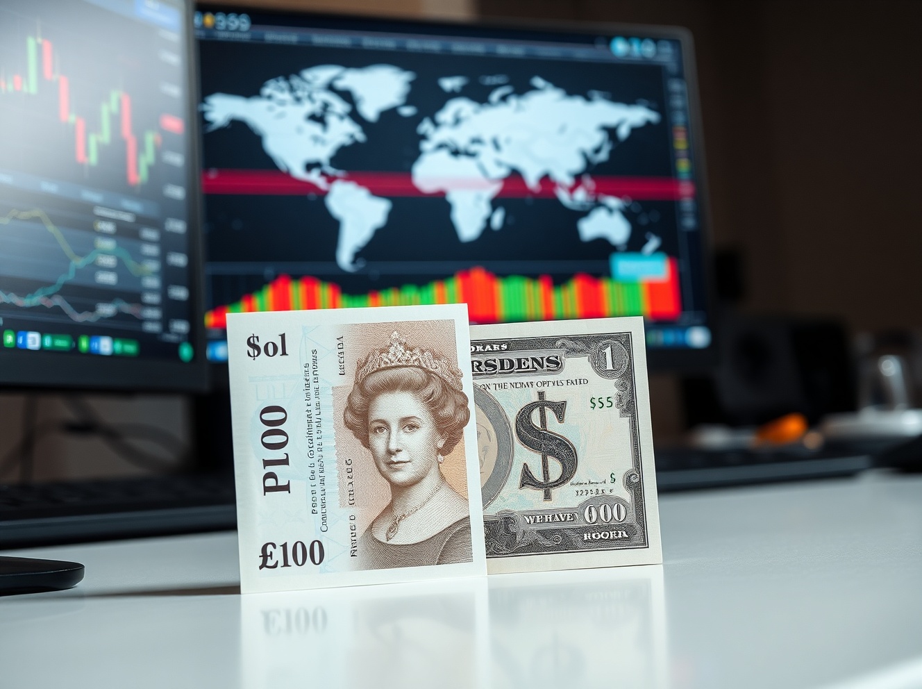 GBP/USD Steadies Near 1.3500 as UK Inflation Relief Meets Hormuz Tensions