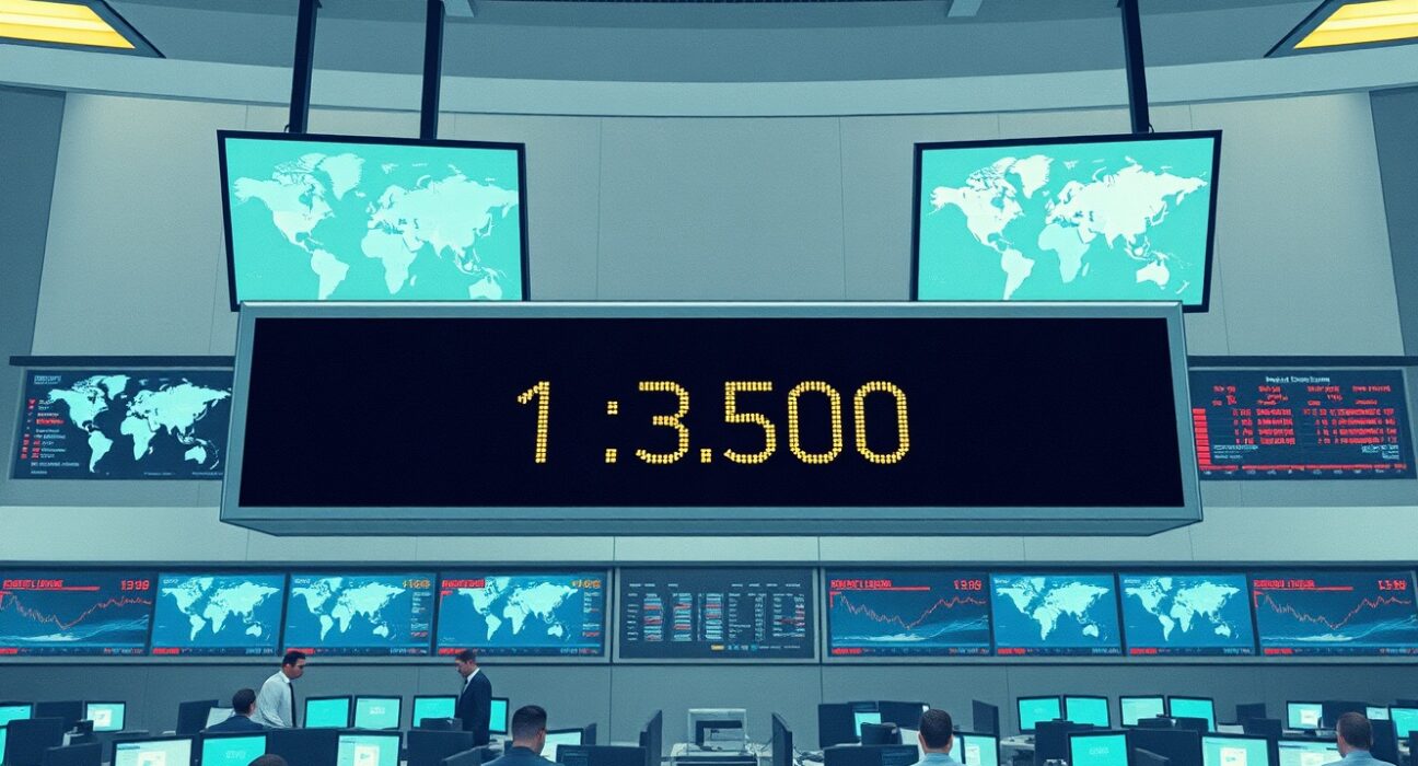 GBP/USD exchange rate at 1.3500 amid Hormuz tensions affecting currency markets