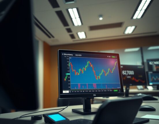 GBP/USD currency pair chart displayed on a financial trading terminal during market analysis.