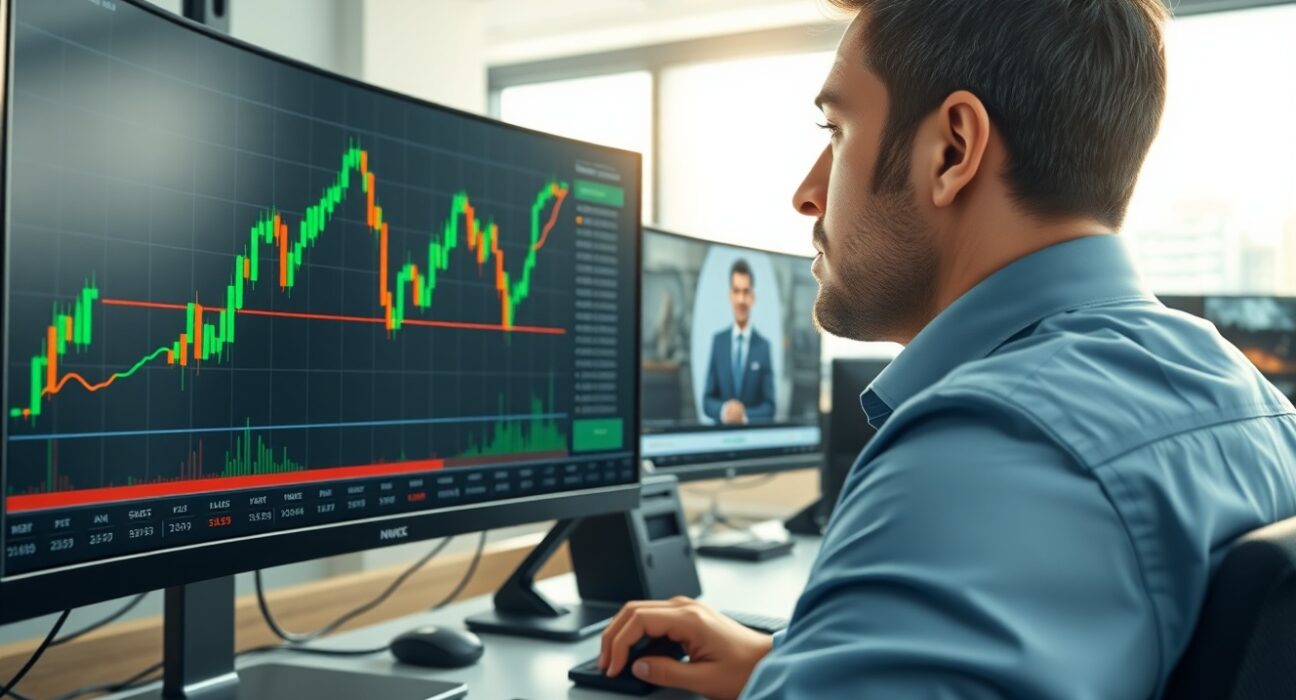 Forex trader analyzing a GBP/USD surge following Trump's Iran policy reversal.