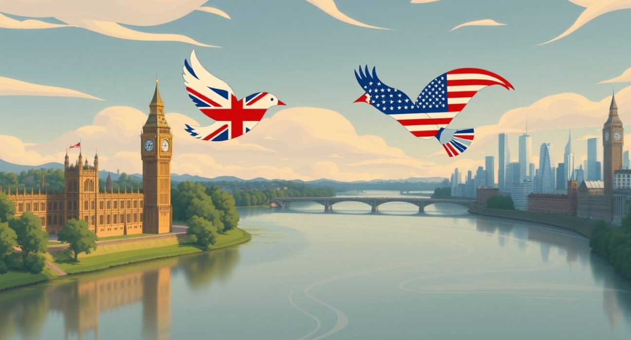 GBP/USD currency pair analysis showing pressure from UK data and Federal Reserve policy.