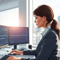 Financial analyst reviewing GBP/USD exchange rates and UK employment data affecting Bank of England policy