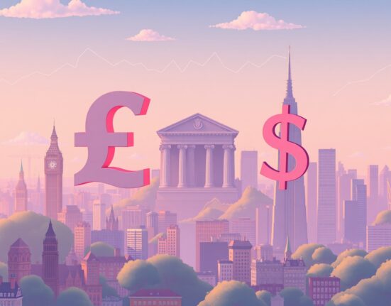 GBP/USD currency pair analysis showing Bank of England rate cut risks impacting British pound valuation against US dollar