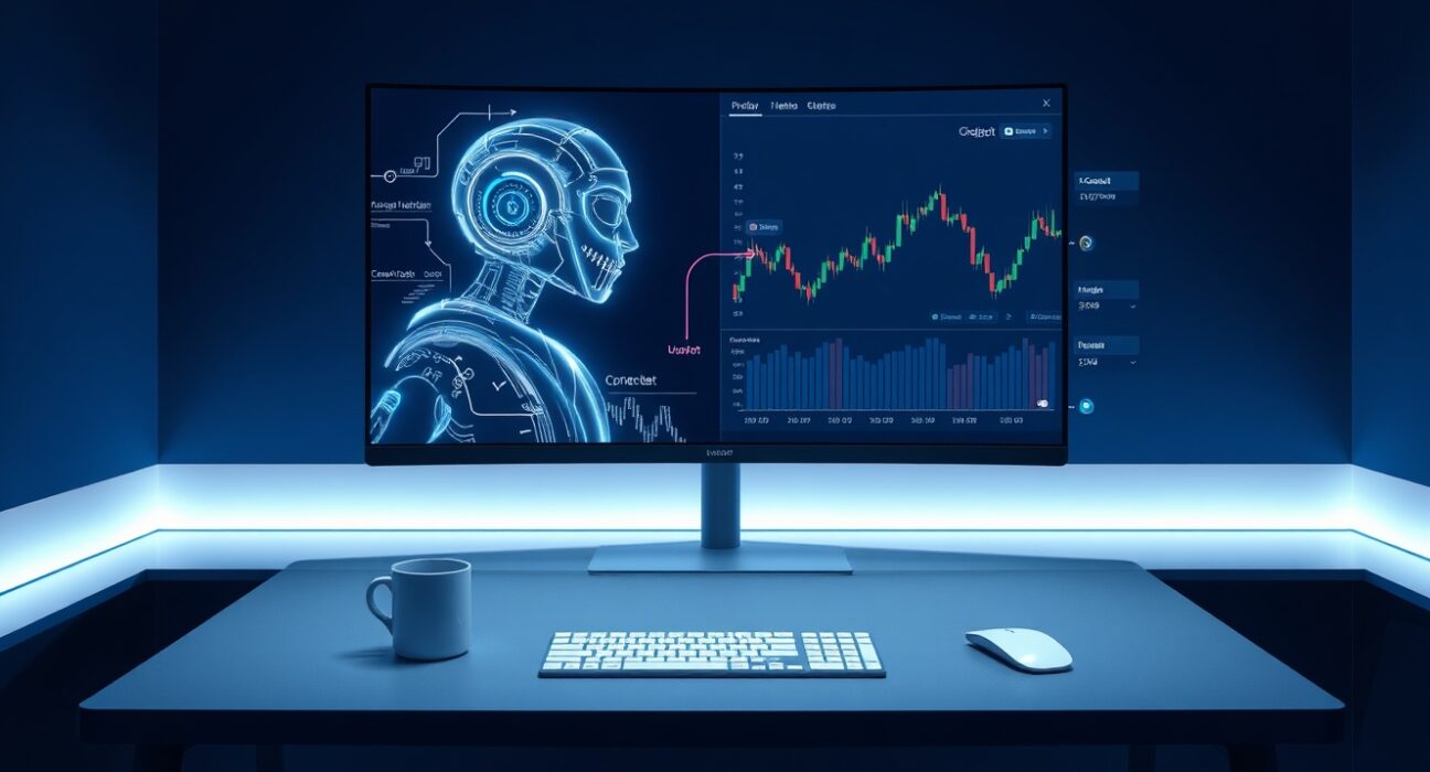Gemini Agentic Trading interface showing AI model connected to cryptocurrency trading account for automated investing