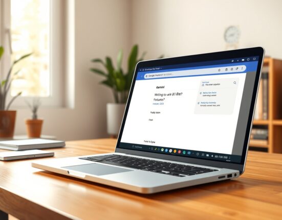Google Chrome browser with Gemini AI sidebar integration for Indian users