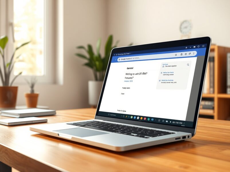 Google Chrome browser with Gemini AI sidebar integration for Indian users