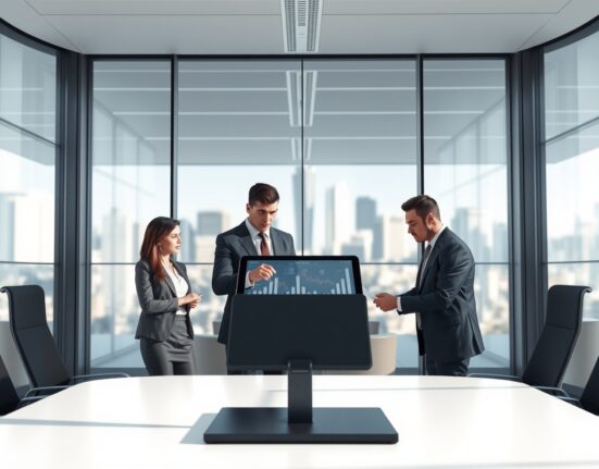 Gemini cryptocurrency exchange executives discussing business strategy and potential unit sales in corporate meeting.