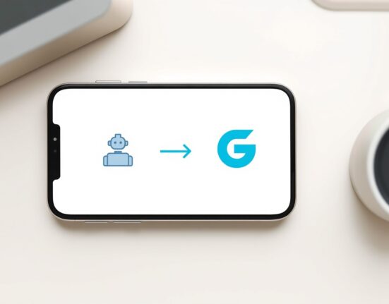 Illustration of Google's new Gemini switching tools enabling chatbot data transfer.
