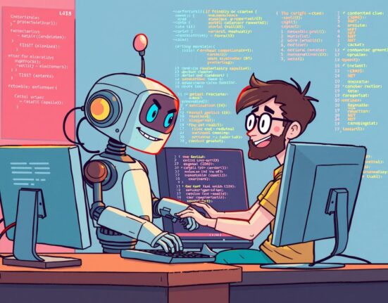 AI coding assistant collaborating with programmer on local machine development