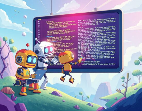 Decentralized collaborative coding system with AI robots working together on programming tasks