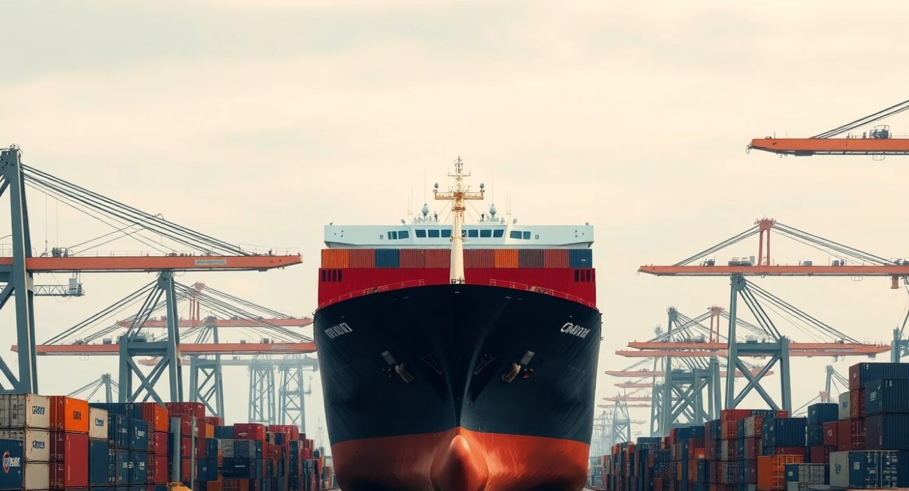 German Q1 GDP growth of 0.3% beats estimates, showing economic resilience in industrial port scene.