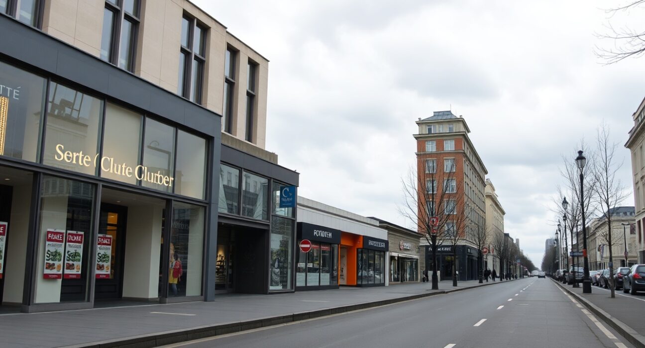 German Retail Sales decline in March 2025, with empty shopping streets reflecting weak consumer spending and economic data miss.