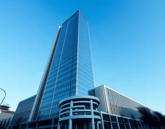 ECB headquarters in Frankfurt, Germany, symbolizing monetary policy and inflation.