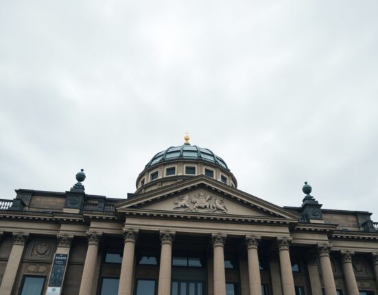German Reichstag building under overcast sky symbolizing fiscal stability and economic resilience.