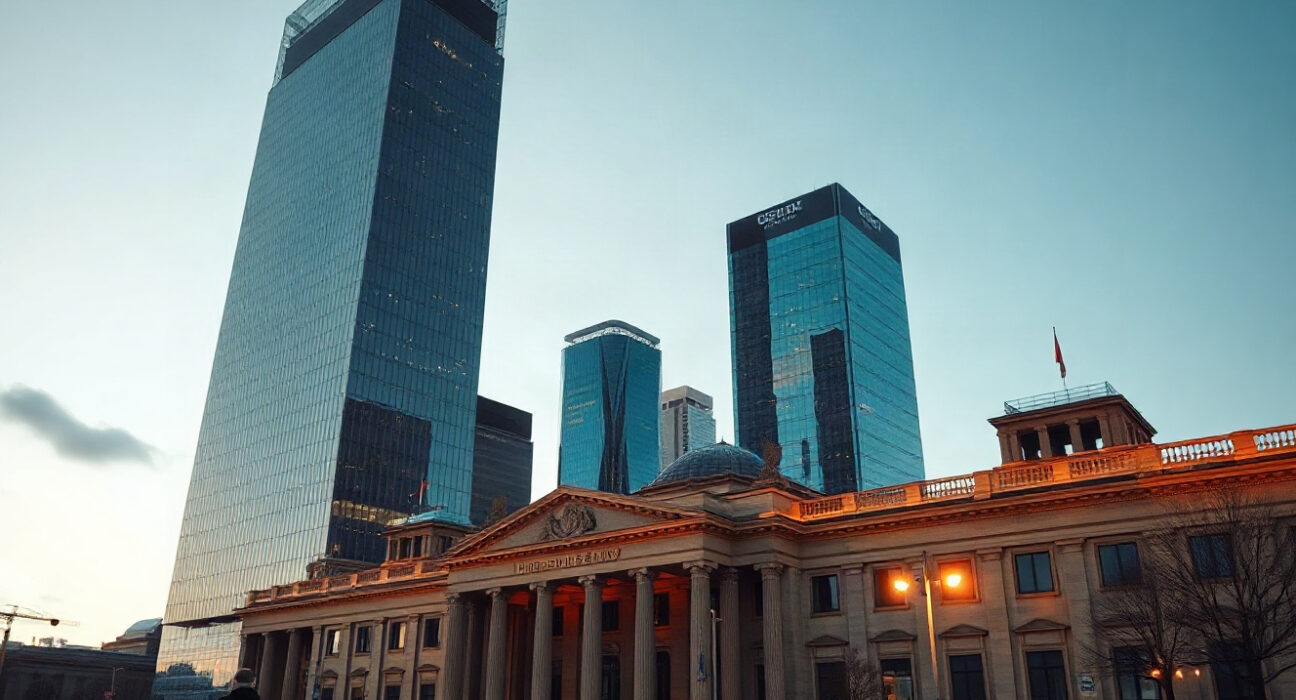 Berlin skyline at dusk, symbolizing Germany's economic growth in Q2 2025.