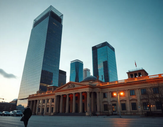 Berlin skyline at dusk, symbolizing Germany's economic growth in Q2 2025.