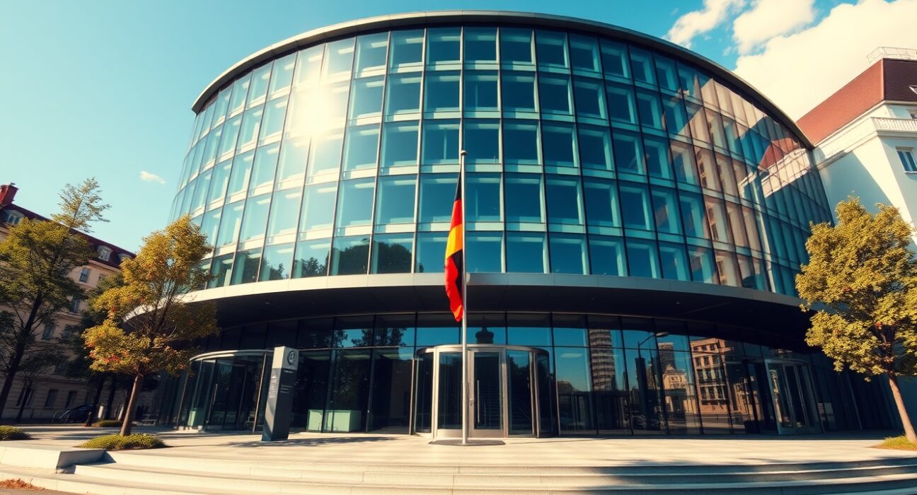 Ifo Institute building in Munich, Germany, on a sunny day