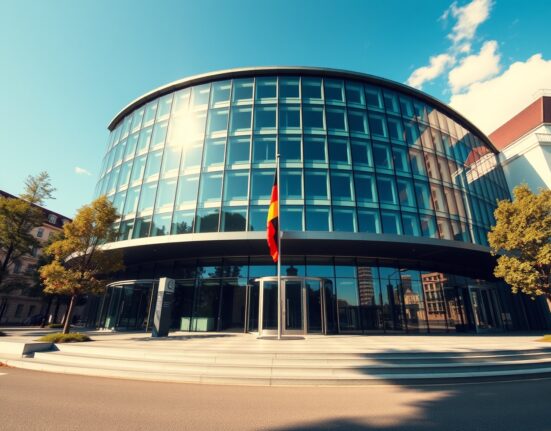 Ifo Institute building in Munich, Germany, on a sunny day