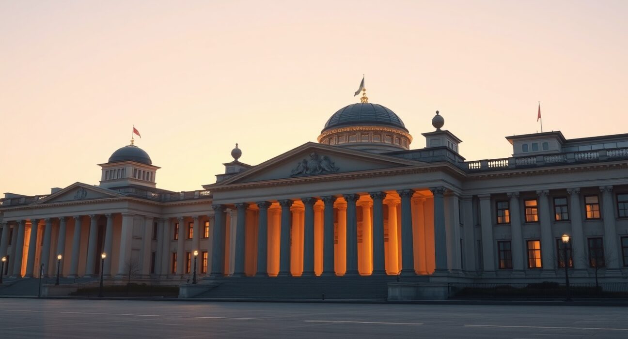 Germany reform push macro outlook analysis by Deutsche Bank with Berlin skyline