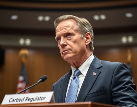 Former CFTC Chairman Christopher Giancarlo at a congressional hearing discussing crypto regulation
