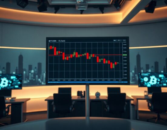 Bitcoin and Ethereum price chart showing potential retest of lows with red candlesticks