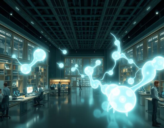 Glean enterprise AI layer connecting departments with intelligent data flow for corporate efficiency