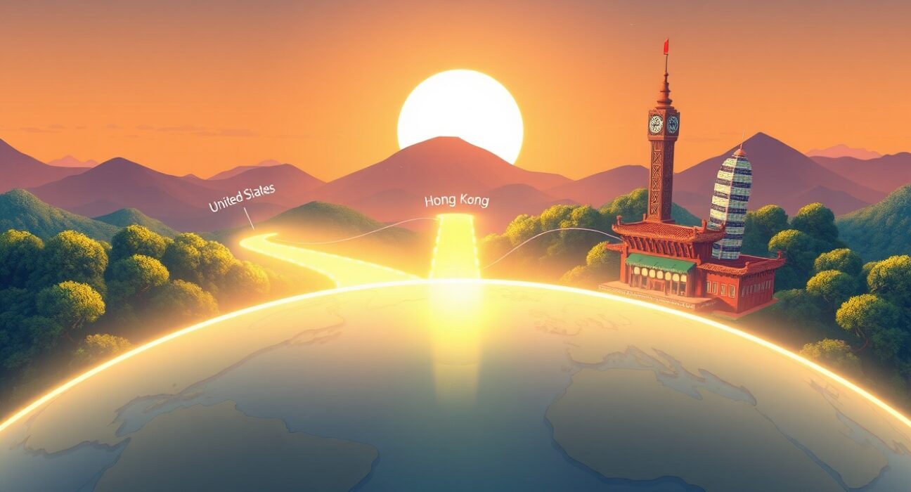 Visual metaphor for the 2026 global crypto regulatory landscape showing convergence of international policy pathways.