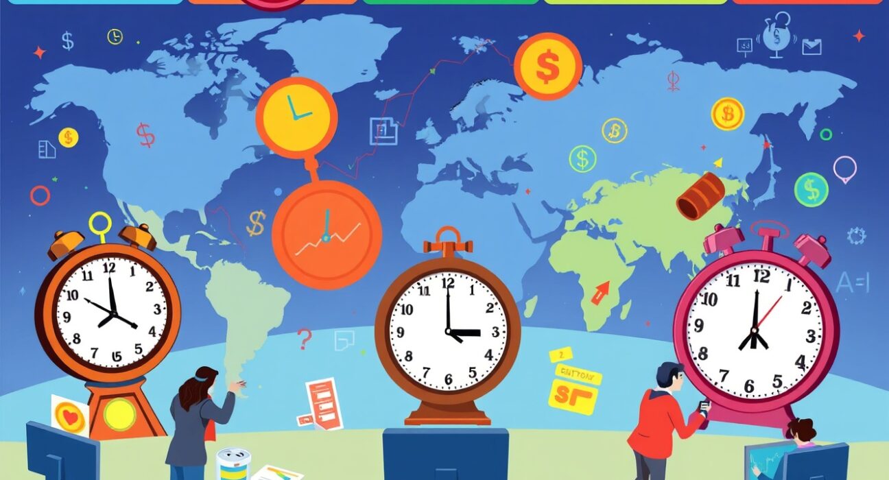 Global macroeconomic events calendar showing financial markets and economic indicators affecting cryptocurrency investments